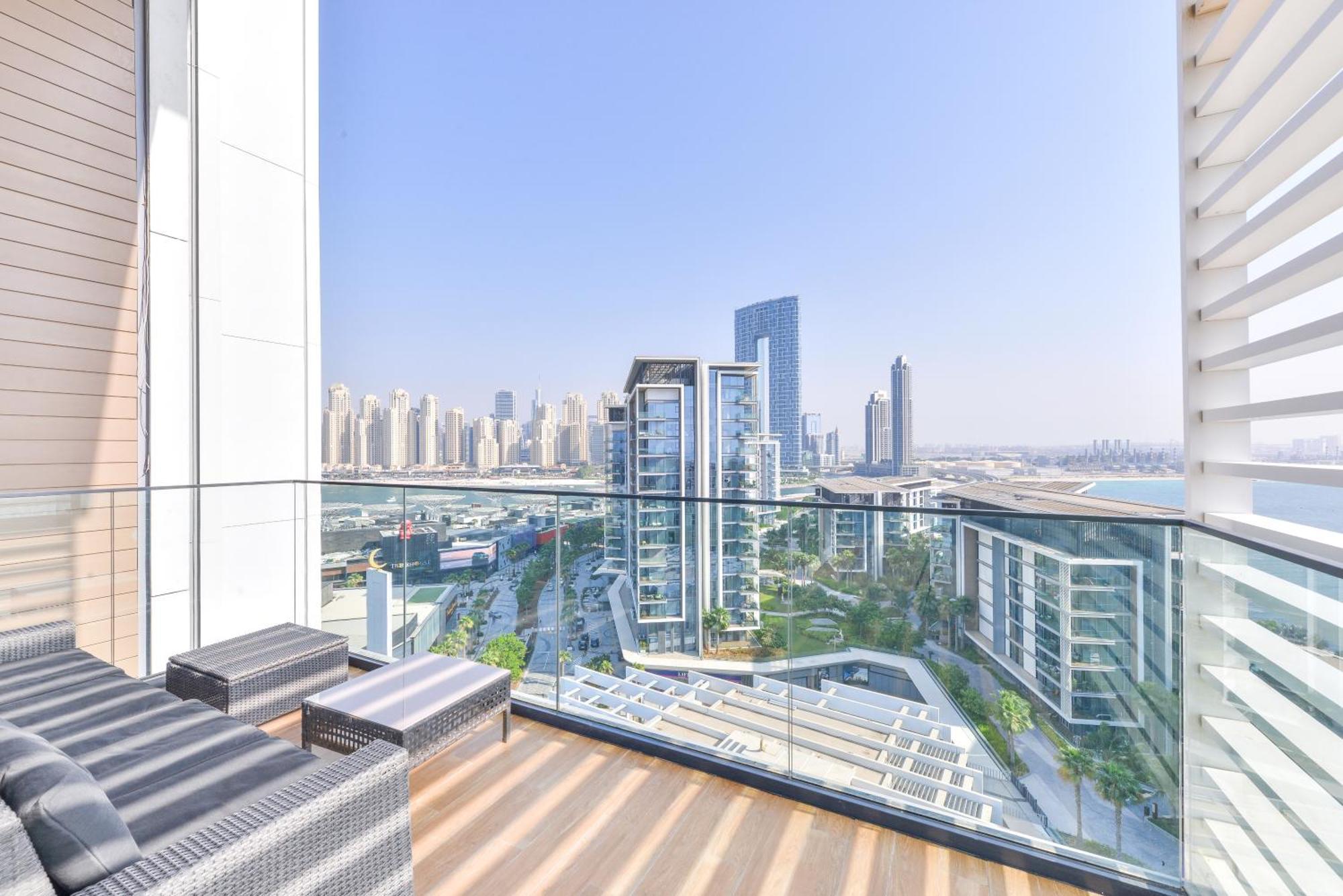 Luxe 3 Bedroom Oceanfront Apartment In The Heart Of Bluewaters Island 迪拜 外观 照片