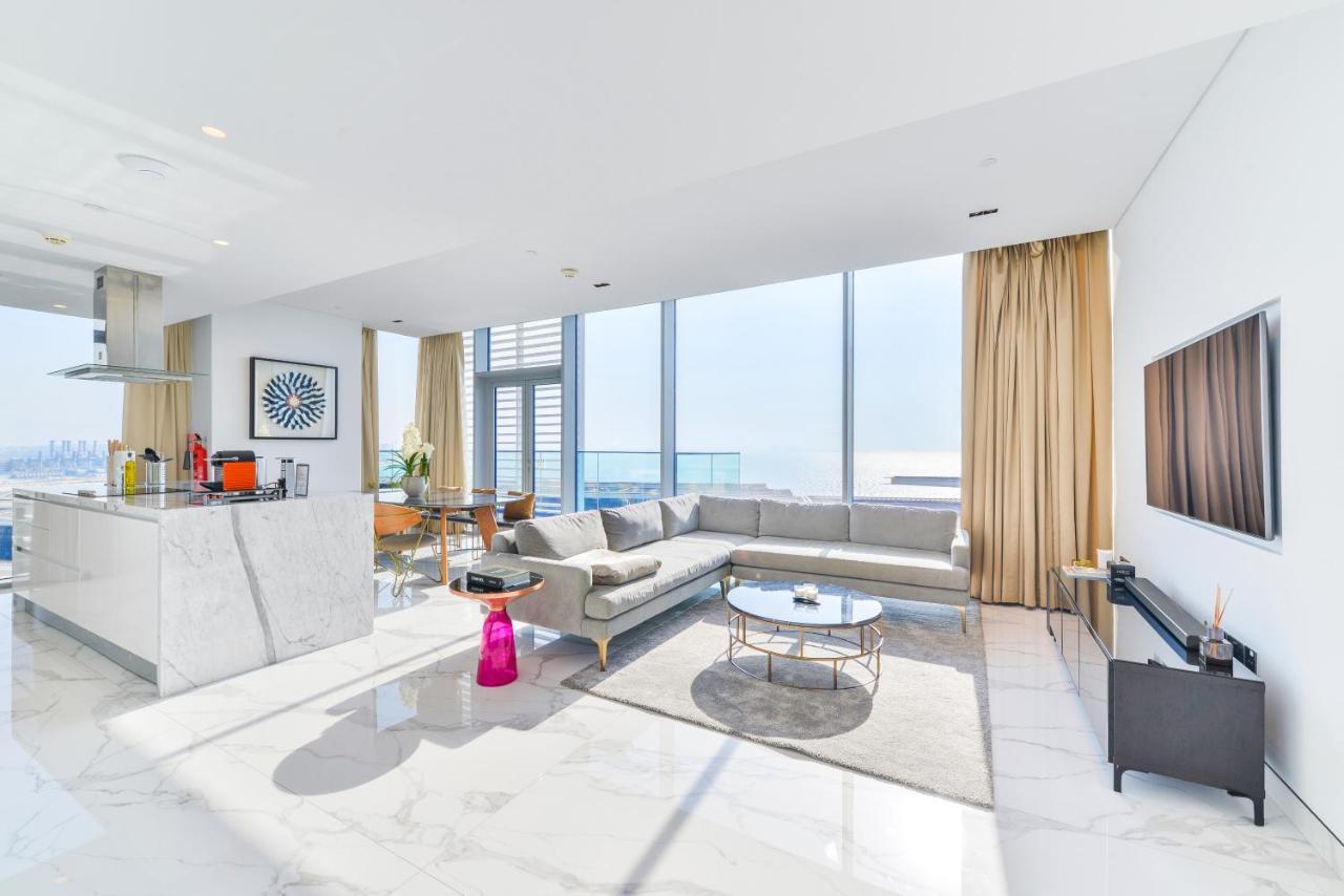 Luxe 3 Bedroom Oceanfront Apartment In The Heart Of Bluewaters Island 迪拜 外观 照片