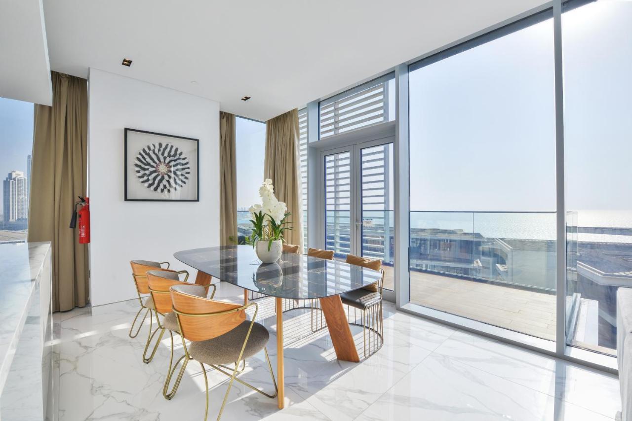 Luxe 3 Bedroom Oceanfront Apartment In The Heart Of Bluewaters Island 迪拜 外观 照片